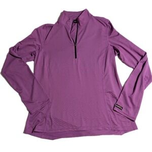 Kerrits Women's Purple Quarter Zip Performance Pullover Equestrian Top M